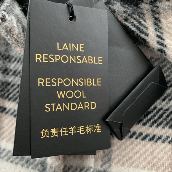 🔥❤️🔥MAJE Gavinima check-print Plaid Wool Blend Shirt Jacket size S🔥❤️🔥 - Picture 12 of 14